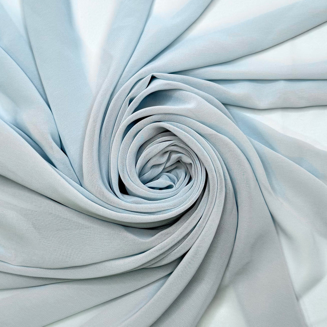 RSVP - Chiffon Polyester Blend Woven - Light Blue - 1.65M Bundle - True Deadstock fabric Fabric by private - Sustainable Textile | FABCYCLE