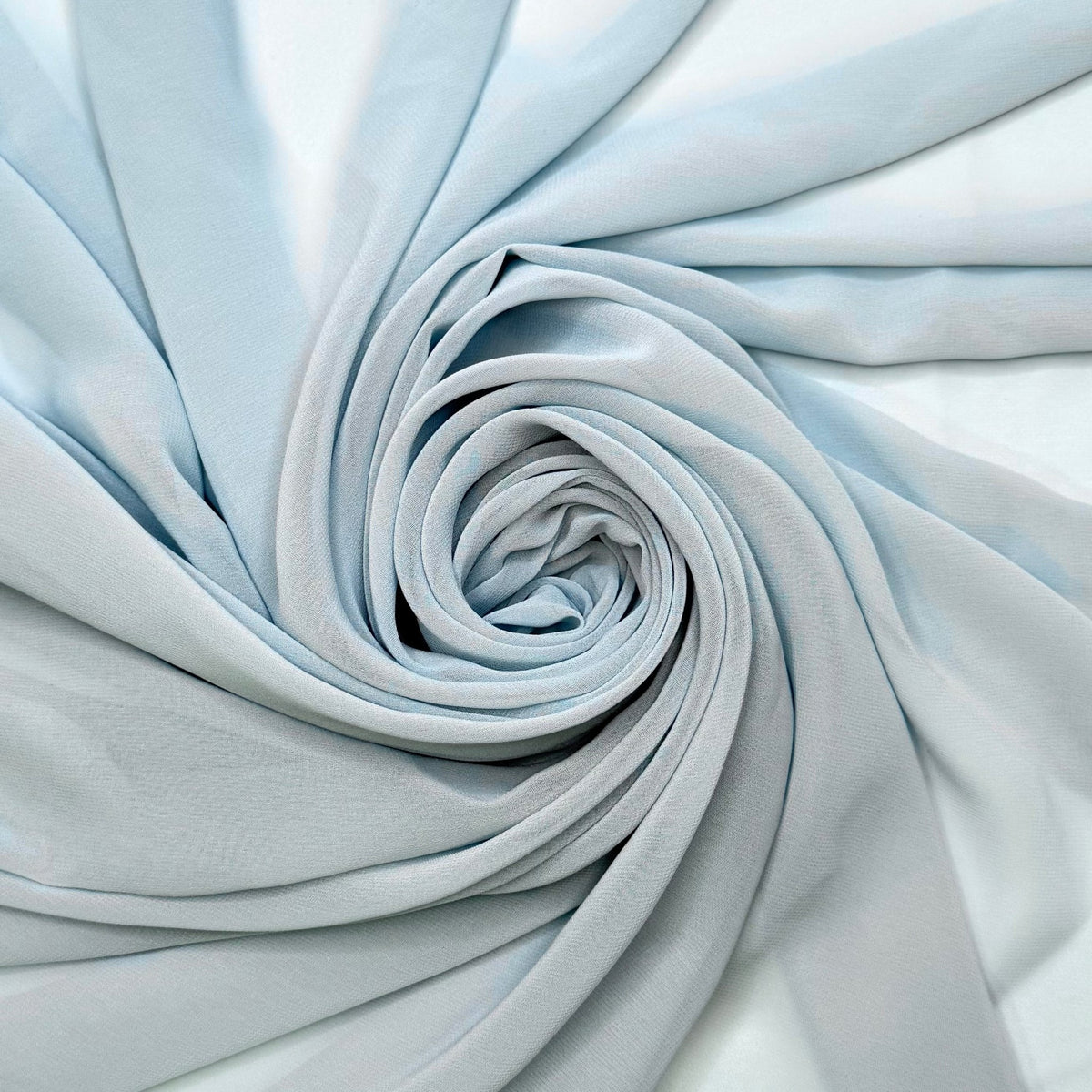 RSVP - Chiffon Polyester Blend Woven - Light Blue - 1.65M Bundle - True Deadstock fabric Fabric by private - Sustainable Textile | FABCYCLE