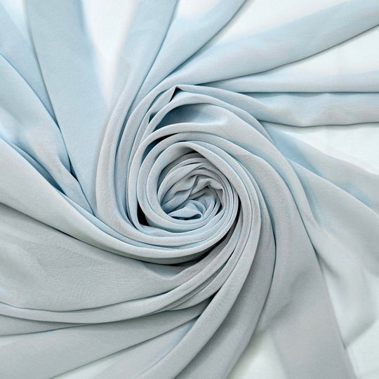 RSVP - Chiffon Polyester Blend Woven - Light Blue - 1.65M Bundle - True Deadstock fabric Fabric by private - Sustainable Textile | FABCYCLE