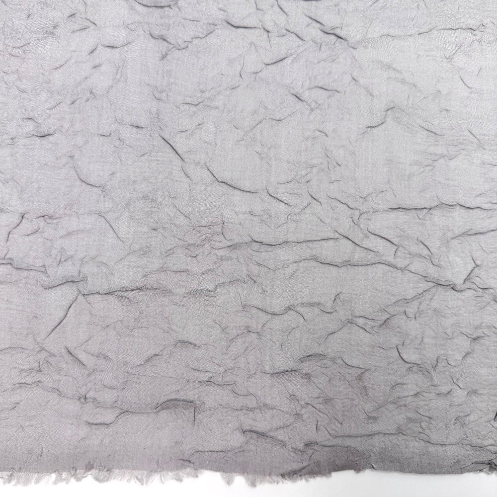 Run To The Dance Floor - Crinkle Chiffon Polyester Blend Woven - Light Grey - 0.9M Bundle - True Deadstock fabric Fabric by private - Sustainable Textile | FABCYCLE