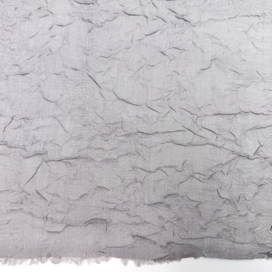 Run To The Dance Floor - Crinkle Chiffon Polyester Blend Woven - Light Grey - 0.9M Bundle - True Deadstock fabric Fabric by private - Sustainable Textile | FABCYCLE