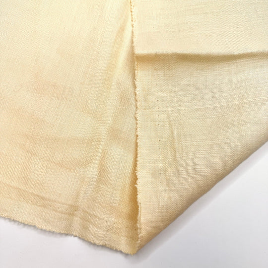 Running Away Together - Linen Blend Woven - Light Beige - 1.8M Bundle - True Deadstock fabric Fabric by private - Sustainable Textile | FABCYCLE