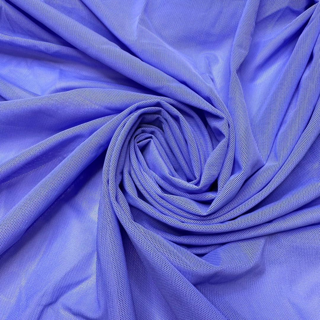 Running In Fields Of Lavender - Mesh Poly/Spandex Knit - Light Purple/Blue - 1M Bundle - True Deadstock fabric Fabric by private - Sustainable Textile | FABCYCLE