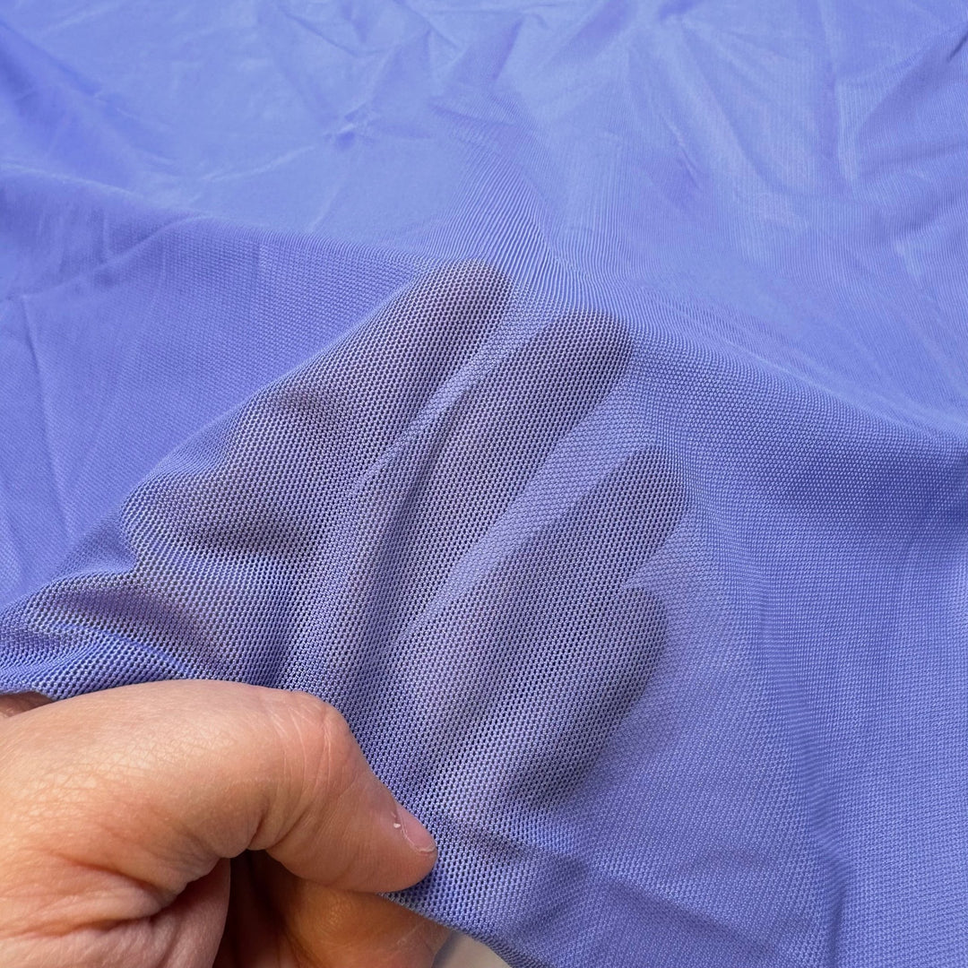 Running In Fields Of Lavender - Mesh Poly/Spandex Knit - Light Purple/Blue - 1M Bundle - True Deadstock fabric Fabric by private - Sustainable Textile | FABCYCLE