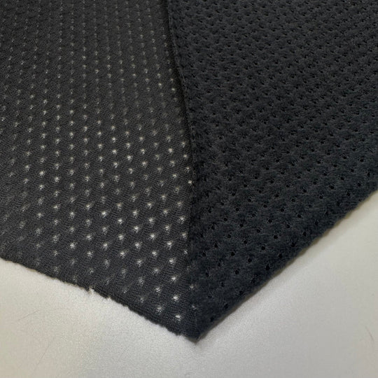 Running On The Road Less Traveled - Mesh Polyester Blend Woven - Black - Bundles - True Deadstock fabric Fabric by private - Sustainable Textile | FABCYCLE