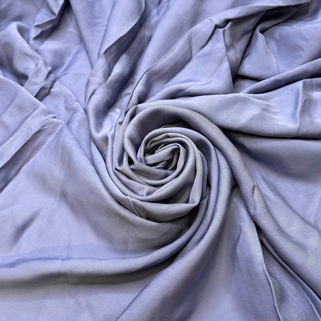 Running Out Of Buttons - Twill Weave Tencel Woven - Blue - 2.2M Bundle - True Deadstock fabric Fabric by private - Sustainable Textile | FABCYCLE