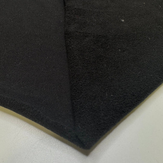 Running Pants Designated For Lazy Days - Micro Fleece Jersey Fleece Polyester Blend Knit - Black - 2.2M Bundle - True Deadstock fabric Fabric by private - Sustainable Textile | FABCYCLE