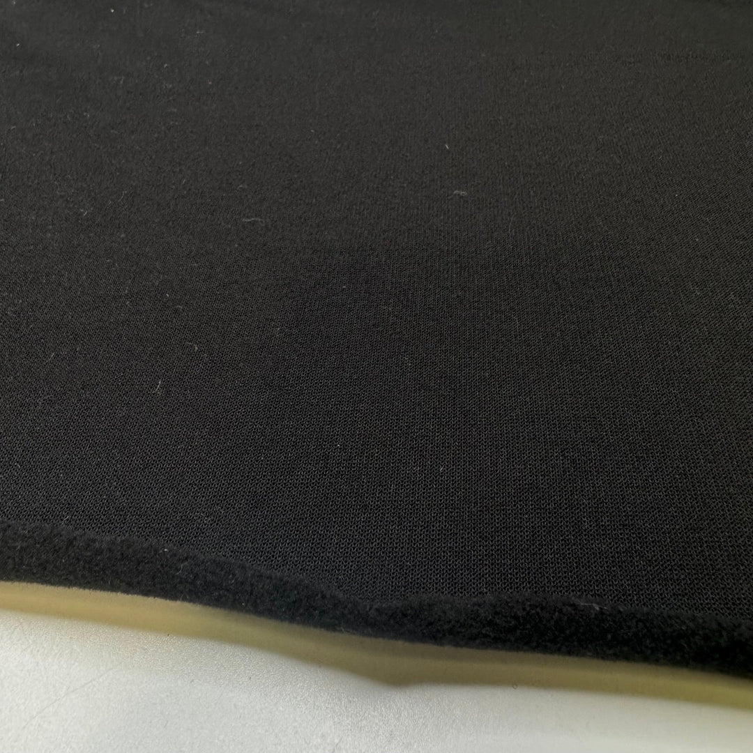 Running Pants Designated For Lazy Days - Micro Fleece Jersey Fleece Polyester Blend Knit - Black - 2.2M Bundle - True Deadstock fabric Fabric by private - Sustainable Textile | FABCYCLE