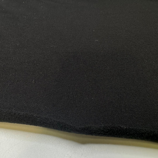 Running Pants Designated For Lazy Days - Micro Fleece Jersey Fleece Polyester Blend Knit - Black - 2.2M Bundle - True Deadstock fabric Fabric by private - Sustainable Textile | FABCYCLE