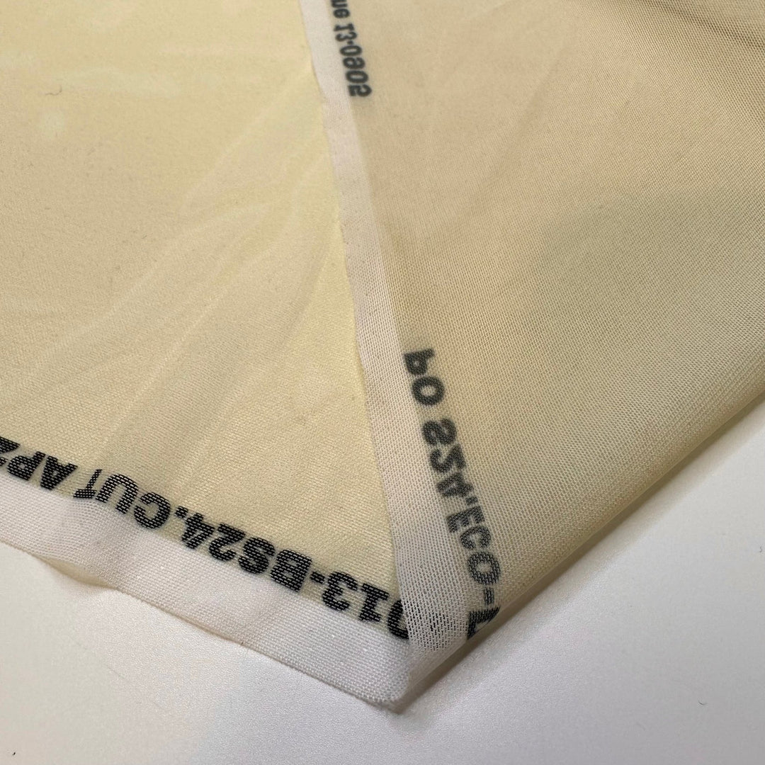 Running Up Sand Dunes - Mesh Poly/Spandex Knit - Light Yellow/Beige - Bundles - True Deadstock fabric Fabric by private - Sustainable Textile | FABCYCLE