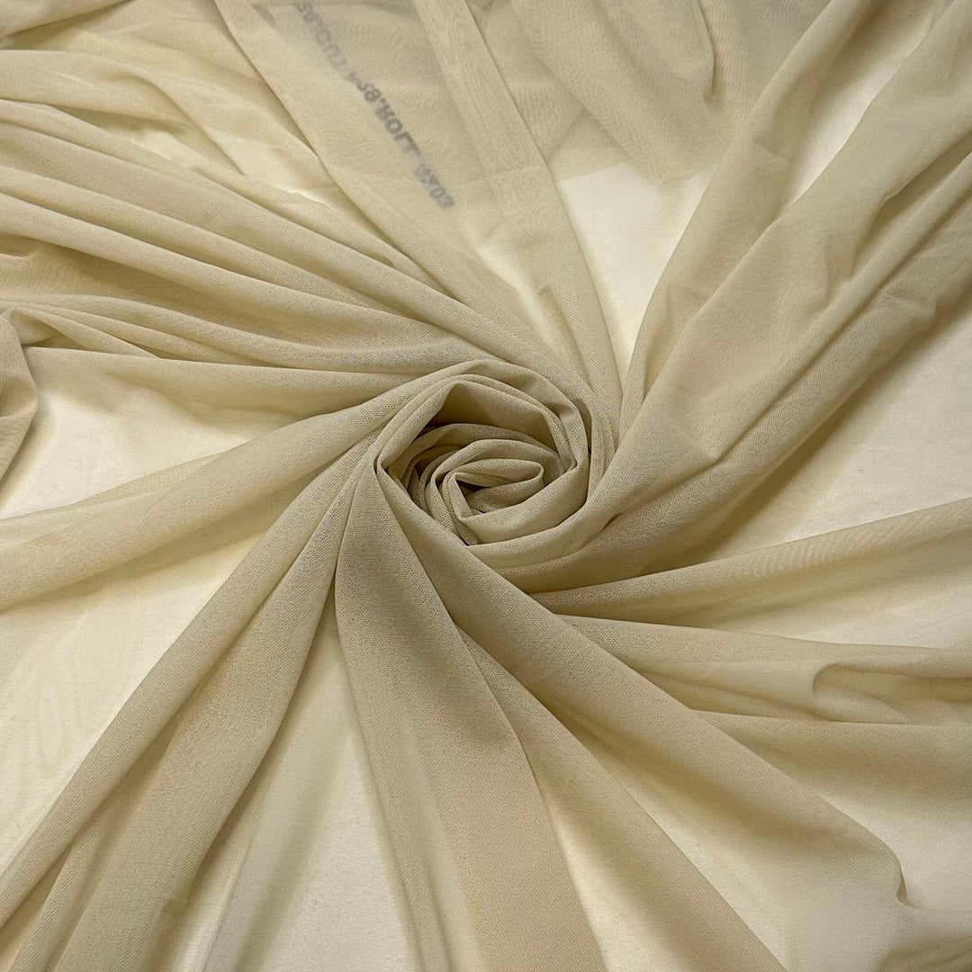 Running Up Sand Dunes - Mesh Poly/Spandex Knit - Light Yellow/Beige - Bundles - True Deadstock fabric Fabric by private - Sustainable Textile | FABCYCLE