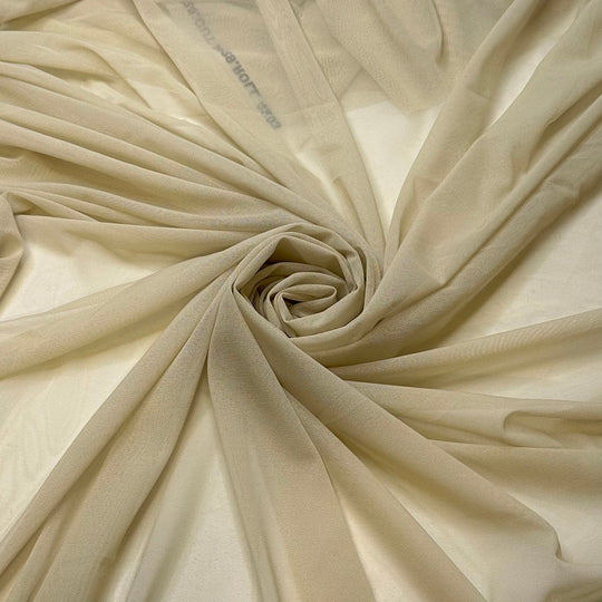 Running Up Sand Dunes - Mesh Poly/Spandex Knit - Light Yellow/Beige - Bundles - True Deadstock fabric Fabric by private - Sustainable Textile | FABCYCLE