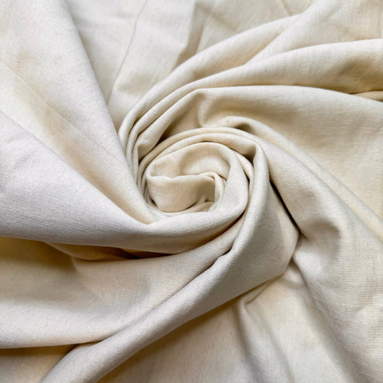 Salmonberries - Jersey Fleece Bamboo Blend Knit - Cream - Bundles - True Deadstock fabric Fabric by private - Sustainable Textile | FABCYCLE