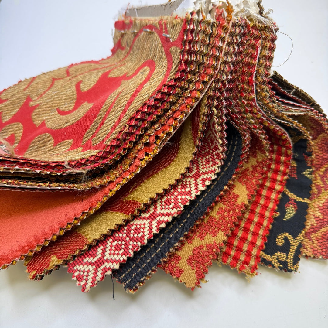 Salsa Sequence - Home Décor Sample Books - Small Square - True Deadstock fabric Fabric by private - Sustainable Textile | FABCYCLE