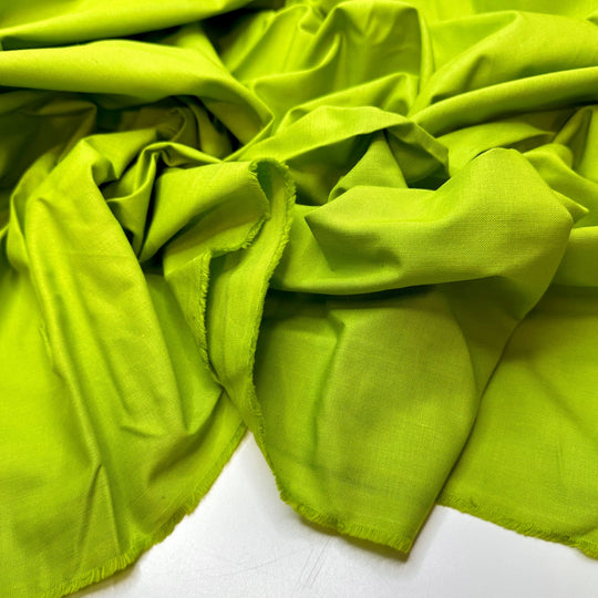Salsa Verde - Cotton Woven - Light Green - 4.35M Bundle - True Deadstock fabric Fabric by private - Sustainable Textile | FABCYCLE