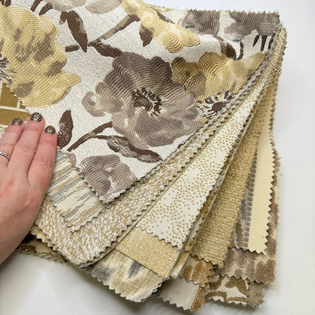Sand Bath - Home Décor Sample Books - Medium Square - True Deadstock fabric Fabric by private - Sustainable Textile | FABCYCLE