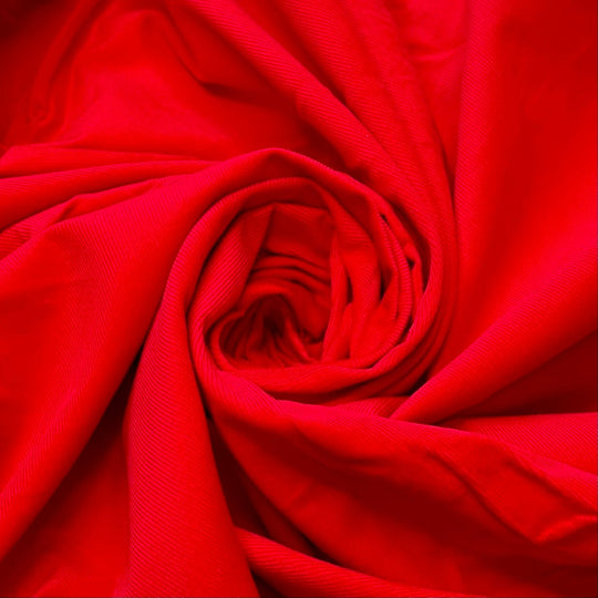 Santa Chic - Corduroy Cotton Woven - Red - 2M Bundle - True Deadstock fabric Fabric by private - Sustainable Textile | FABCYCLE
