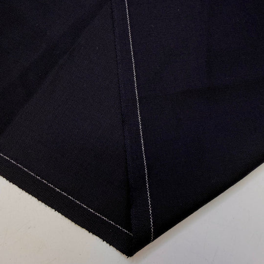 Sapphire Depth - Twill Weave Wool Woven - Dark Navy - 1.6M Bundle - True Deadstock fabric Fabric by private - Sustainable Textile | FABCYCLE