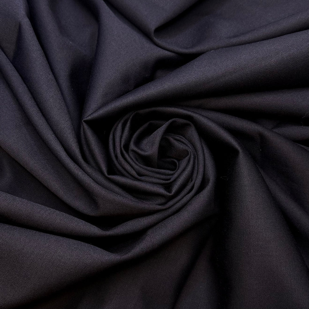 Sapphire Depth - Twill Weave Wool Woven - Dark Navy - 1.6M Bundle - True Deadstock fabric Fabric by private - Sustainable Textile | FABCYCLE