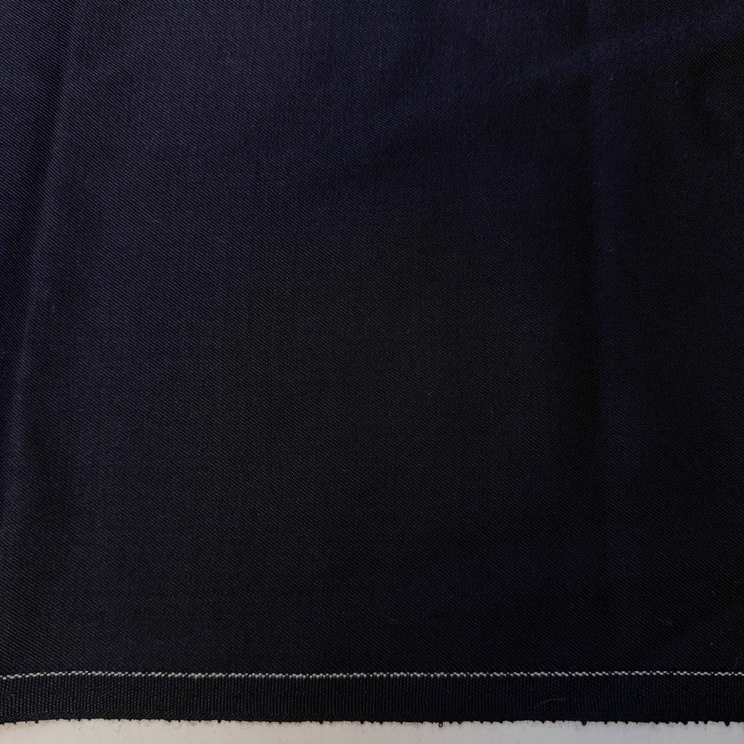 Sapphire Depth - Twill Weave Wool Woven - Dark Navy - 1.6M Bundle - True Deadstock fabric Fabric by private - Sustainable Textile | FABCYCLE