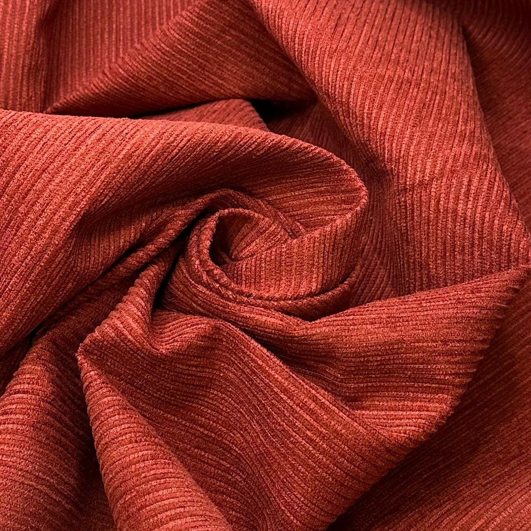 Sashay Away - Polyester Blend Woven - Light Burgundy Stripes - Bundles - True Deadstock fabric Fabric by private - Sustainable Textile | FABCYCLE