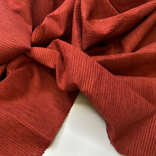 Sashay Away - Polyester Blend Woven - Light Burgundy Stripes - Bundles - True Deadstock fabric Fabric by private - Sustainable Textile | FABCYCLE