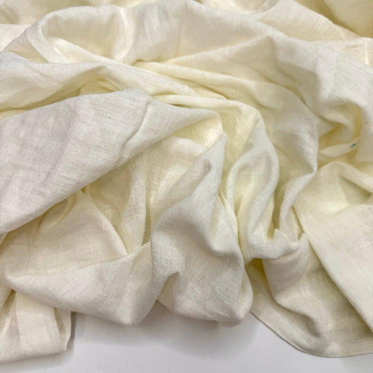 Sausage Puns Are The Wurst - Cotton Blend Woven - Light Cream - 1.8M Bundle - True Deadstock fabric Fabric by private - Sustainable Textile | FABCYCLE