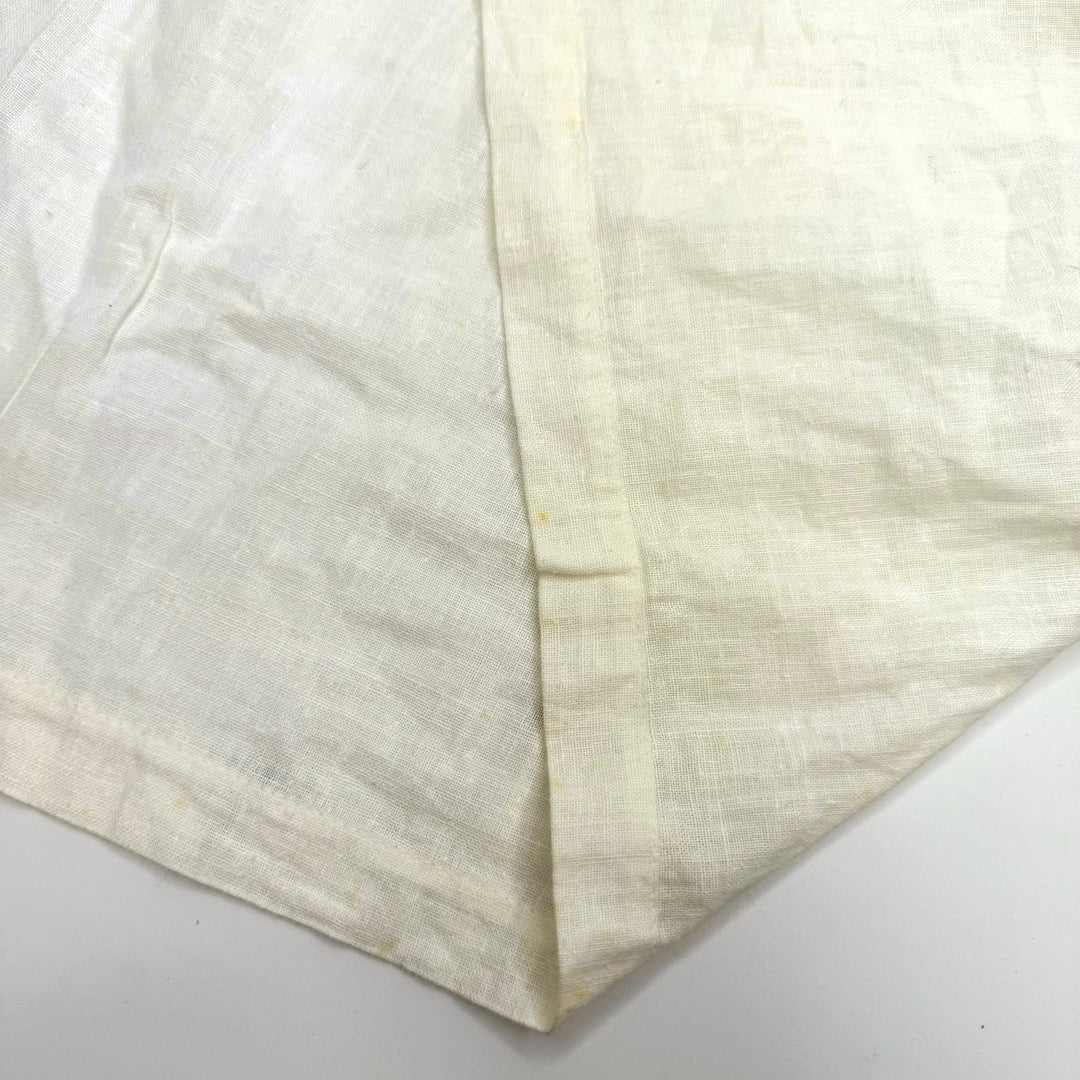 Sausage Puns Are The Wurst - Cotton Blend Woven - Light Cream - 1.8M Bundle - True Deadstock fabric Fabric by private - Sustainable Textile | FABCYCLE