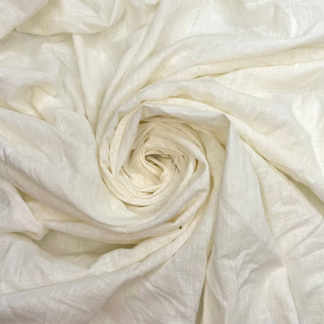 Sausage Puns Are The Wurst - Cotton Blend Woven - Light Cream - 1.8M Bundle - True Deadstock fabric Fabric by private - Sustainable Textile | FABCYCLE