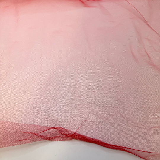 Save A Seat For Santa - Tulle Poly Knit - Red - 1.25M Bundle - True Deadstock fabric Fabric by private - Sustainable Textile | FABCYCLE
