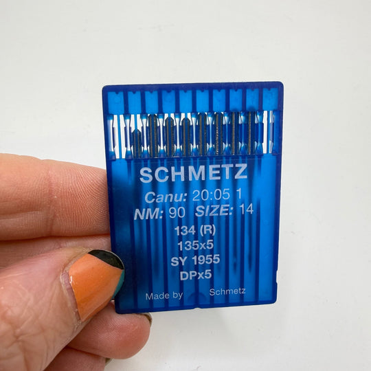Schmetz Sewing Machine Needles Notions - Blue/Silver - 8 Pack - True Deadstock supplies Fabric by private - Sustainable Textile | FABCYCLE