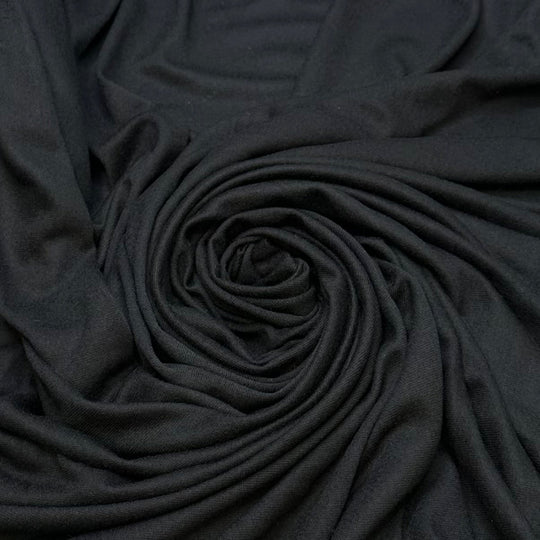 Sci Fi Horror Movie Marathon - Jersey Cotton/Bamboo Knit - Black - 2M Bundle - True Deadstock fabric Fabric by private - Sustainable Textile | FABCYCLE