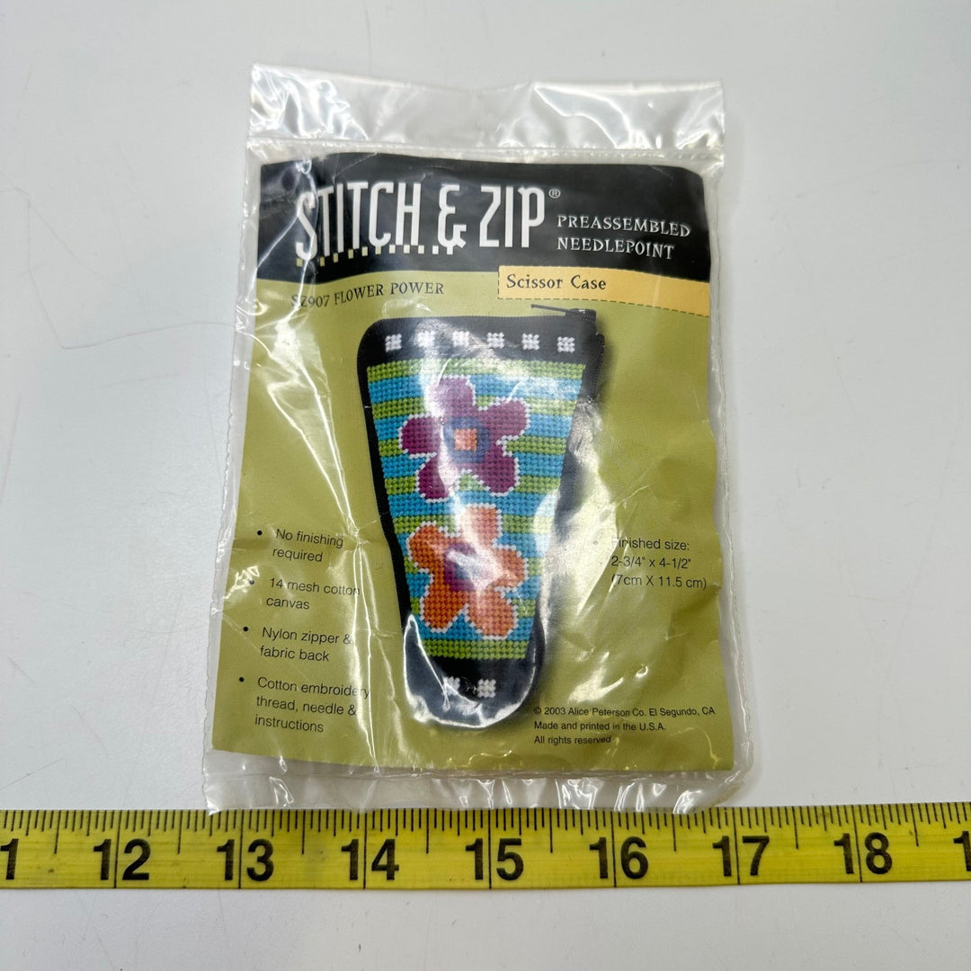 Scissor Case Needlepoint Kit - Multi - Individual - True Deadstock supplies Fabric by private - Sustainable Textile | FABCYCLE