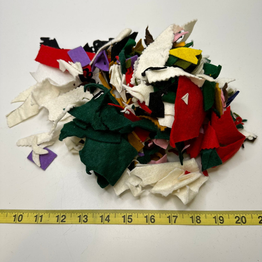 Scrap Pack Felt - Multi - Individual - True Deadstock supplies Fabric by private - Sustainable Textile | FABCYCLE