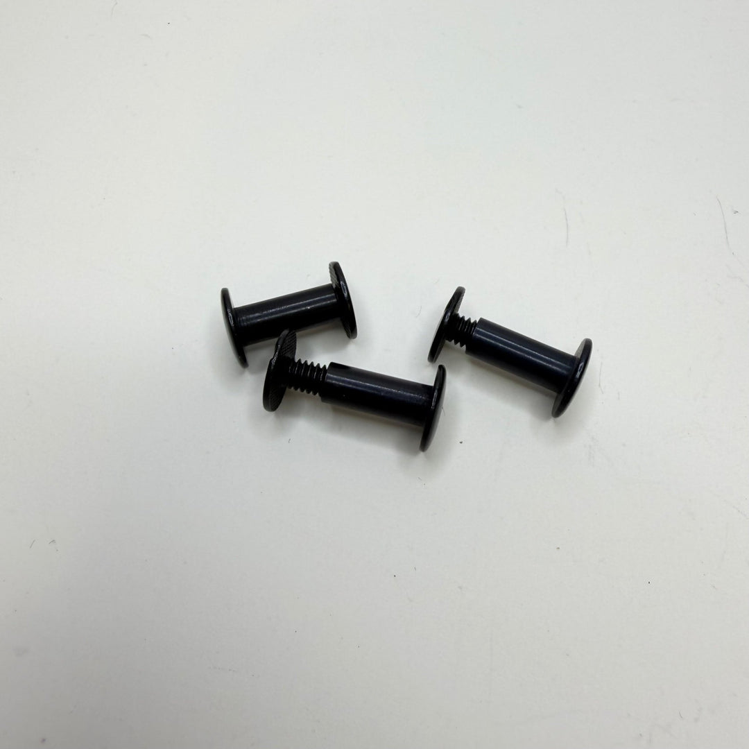 Screw In Pedestal Button - 10MM Metal - Black - True Deadstock supplies Fabric by private - Sustainable Textile | FABCYCLE