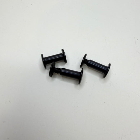 Screw In Pedestal Button - 10MM Metal - Black - True Deadstock supplies Fabric by private - Sustainable Textile | FABCYCLE