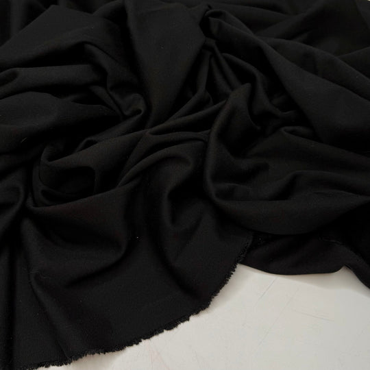 Scuba Certification - Interlock Polyester Blend Knit - Black - Bundles - True Deadstock fabric Fabric by private - Sustainable Textile | FABCYCLE
