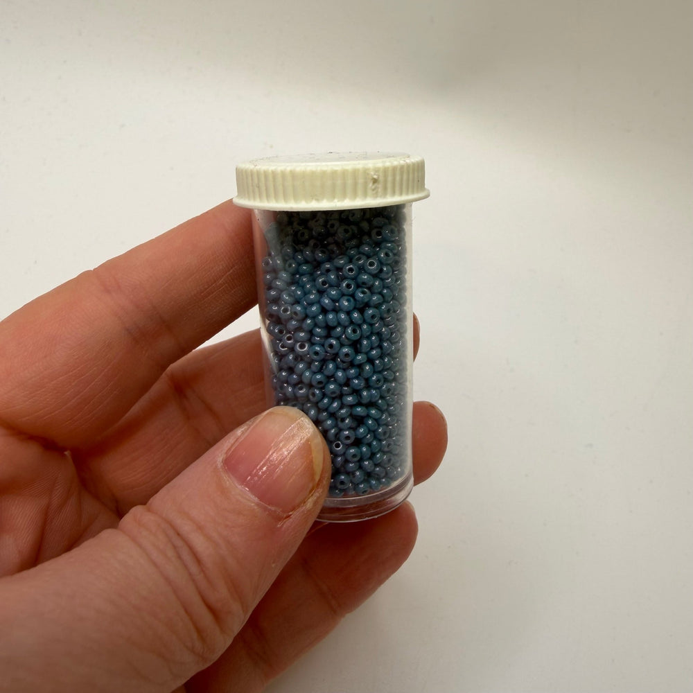 Sea Blue Seed Beads Beads - Blue - 400 Pack - True Deadstock supplies Fabric by private - Sustainable Textile | FABCYCLE