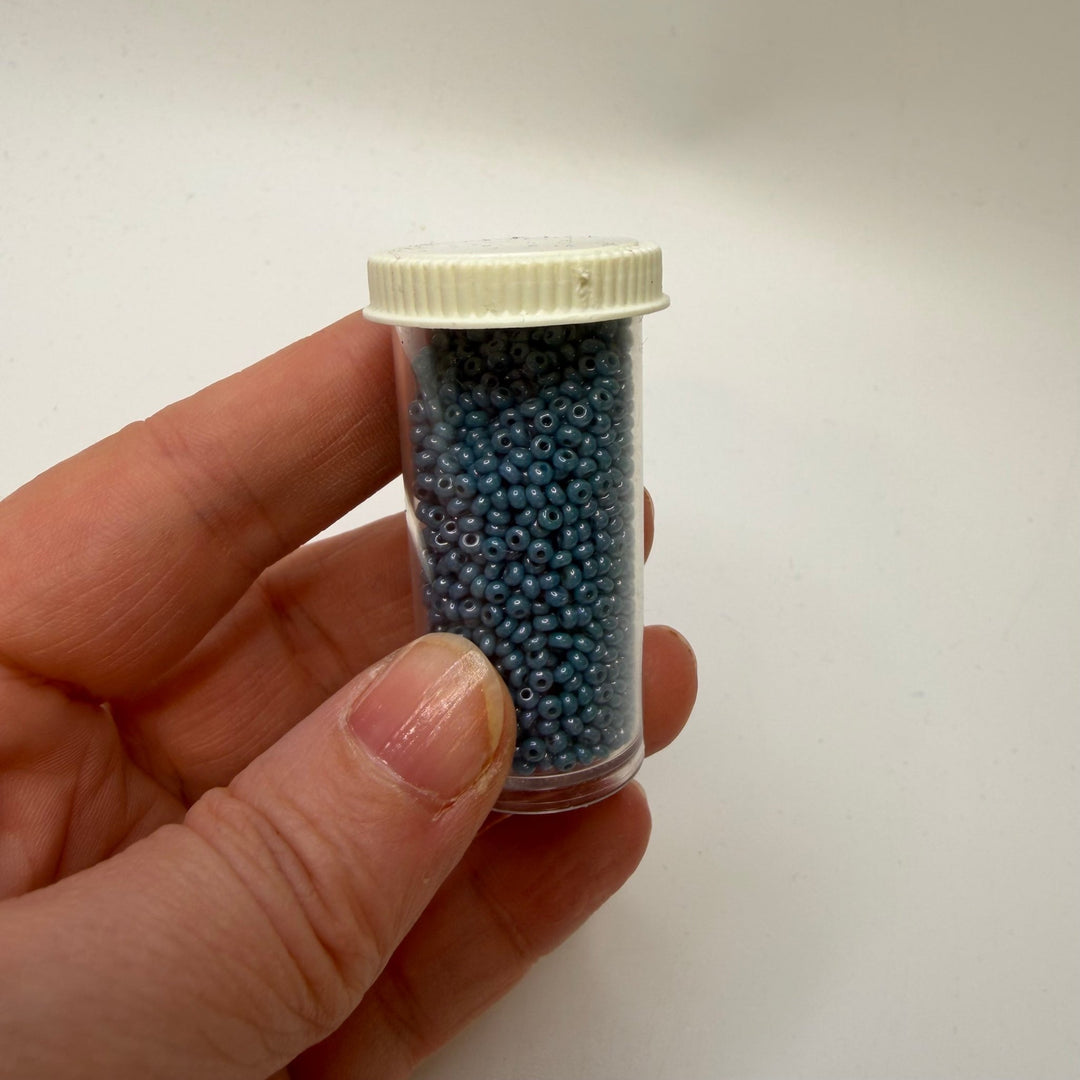 Sea Blue Seed Beads Beads - Blue - 400 Pack - True Deadstock supplies Fabric by private - Sustainable Textile | FABCYCLE