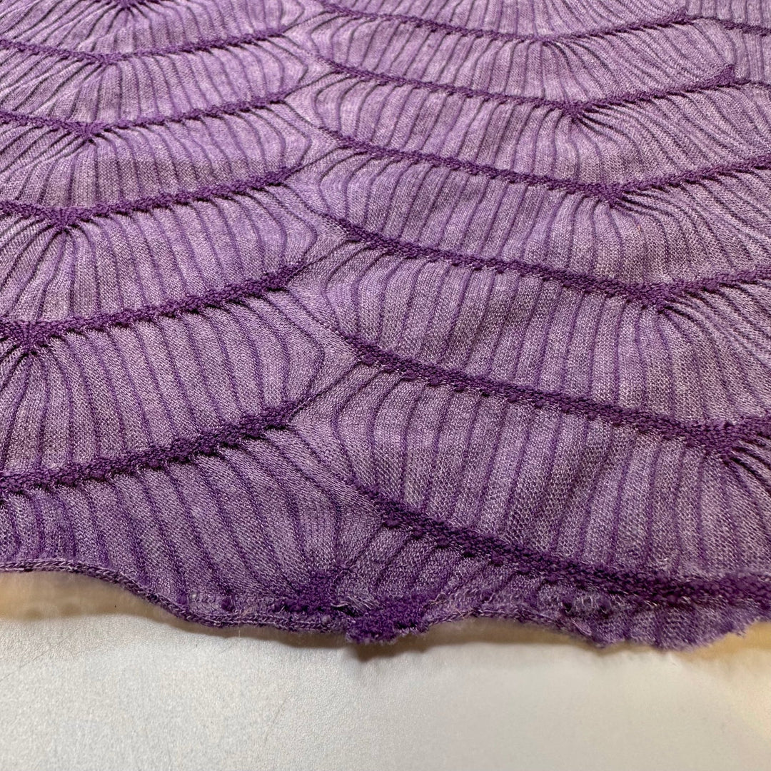 Sea Urchin - Poly/Cotton Knit - Purple Geometric - 2.15M Bundle - True Deadstock fabric Fabric by private - Sustainable Textile | FABCYCLE