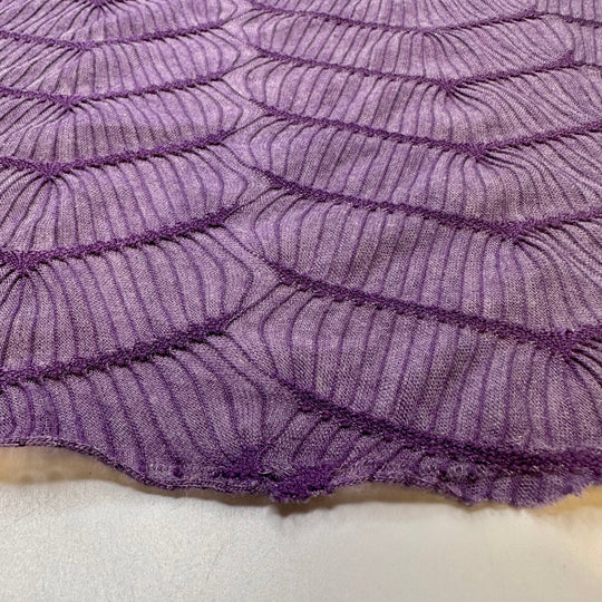 Sea Urchin - Poly/Cotton Knit - Purple Geometric - 2.15M Bundle - True Deadstock fabric Fabric by private - Sustainable Textile | FABCYCLE