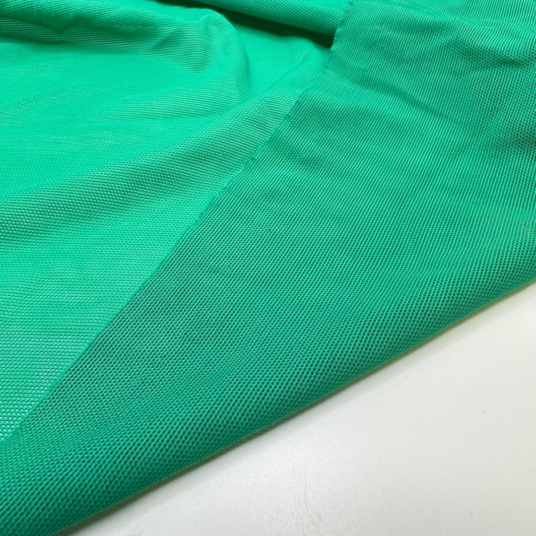 Seagrass - Mesh Poly/Spandex Knit - Green - 1.85M Bundle - True Deadstock fabric Fabric by private - Sustainable Textile | FABCYCLE