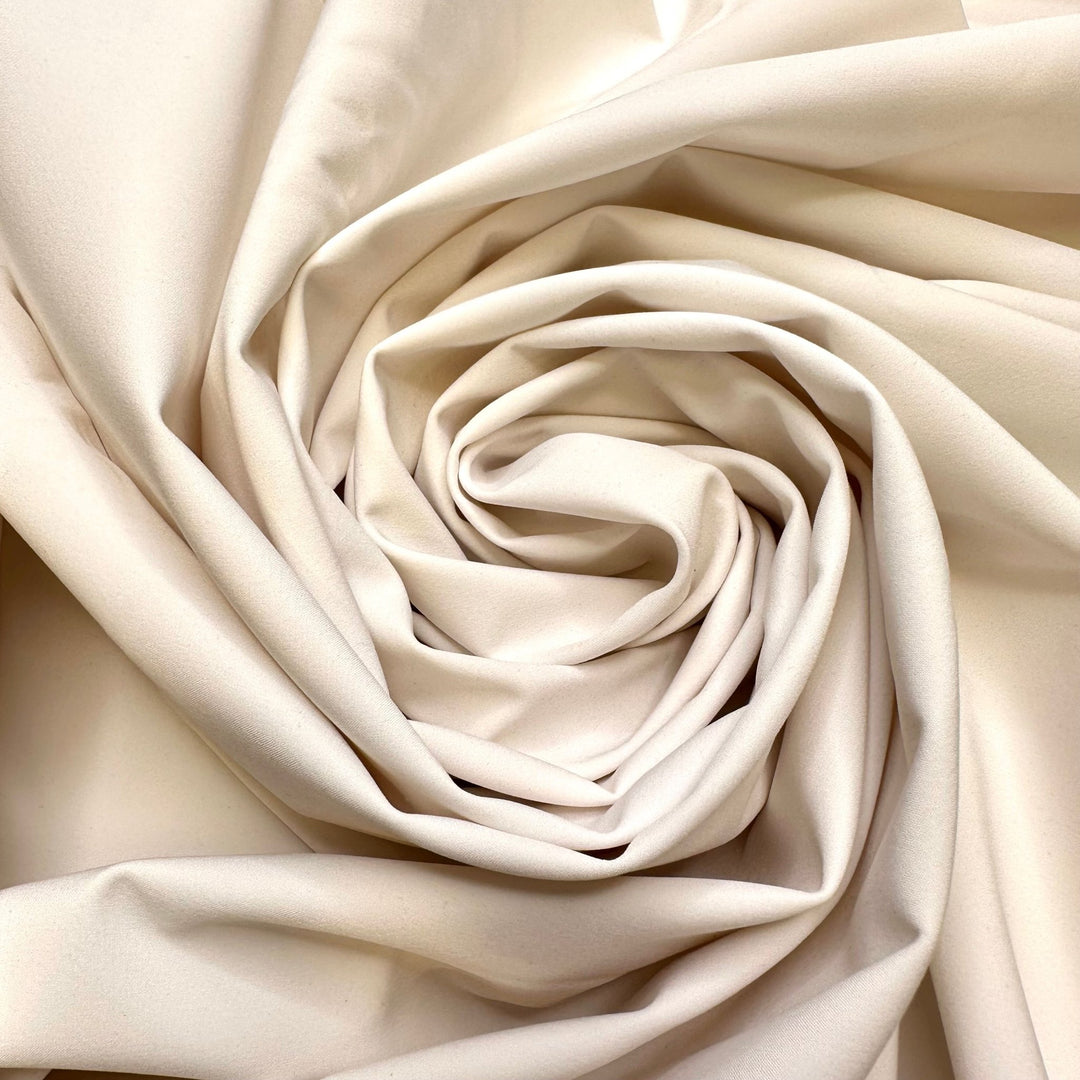 Seagull Snatcher - Water Resistant Soft Shell Poly/Nylon Knit - White - 1.2M Bundle - True Deadstock fabric Fabric by private - Sustainable Textile | FABCYCLE