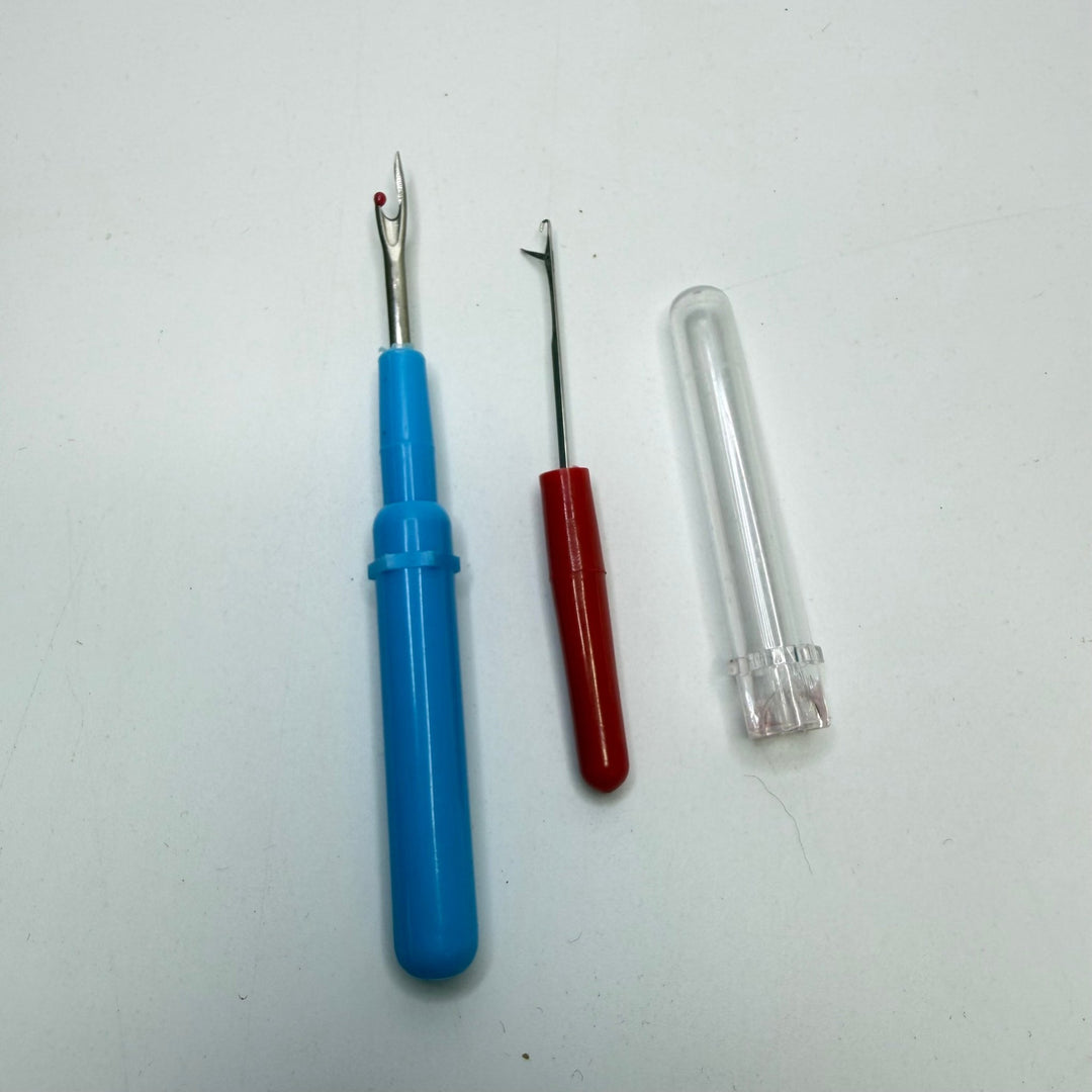 Seam Ripper With Hook Tools - Blue/Red - 2 Pack - True Deadstock supplies Fabric by private - Sustainable Textile | FABCYCLE