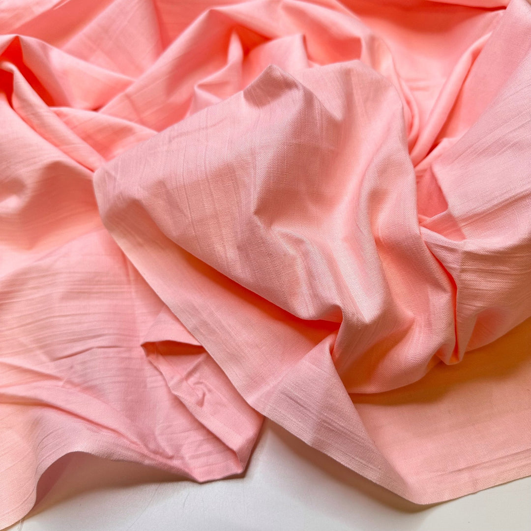 Seasick - Cotton Blend Woven - Light Pink - 1M Bundle - True Deadstock fabric Fabric by private - Sustainable Textile | FABCYCLE