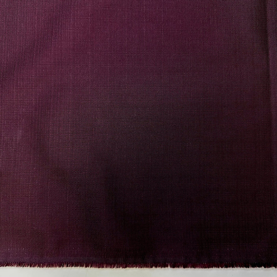 Secret Island Base - Natural Blend Woven - Dark Burgundy - Bundles - True Deadstock fabric Fabric by private - Sustainable Textile | FABCYCLE