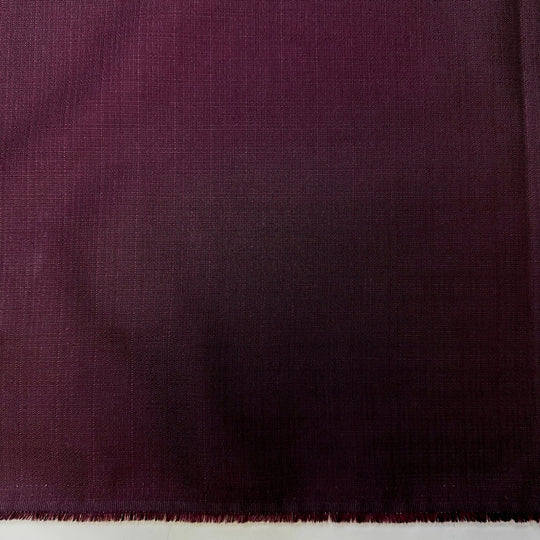 Secret Island Base - Natural Blend Woven - Dark Burgundy - Bundles - True Deadstock fabric Fabric by private - Sustainable Textile | FABCYCLE