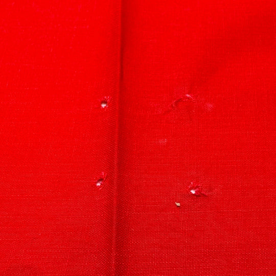 Secret Santa - Cotton Woven - Red - Bundles - True Deadstock fabric Fabric by private - Sustainable Textile | FABCYCLE