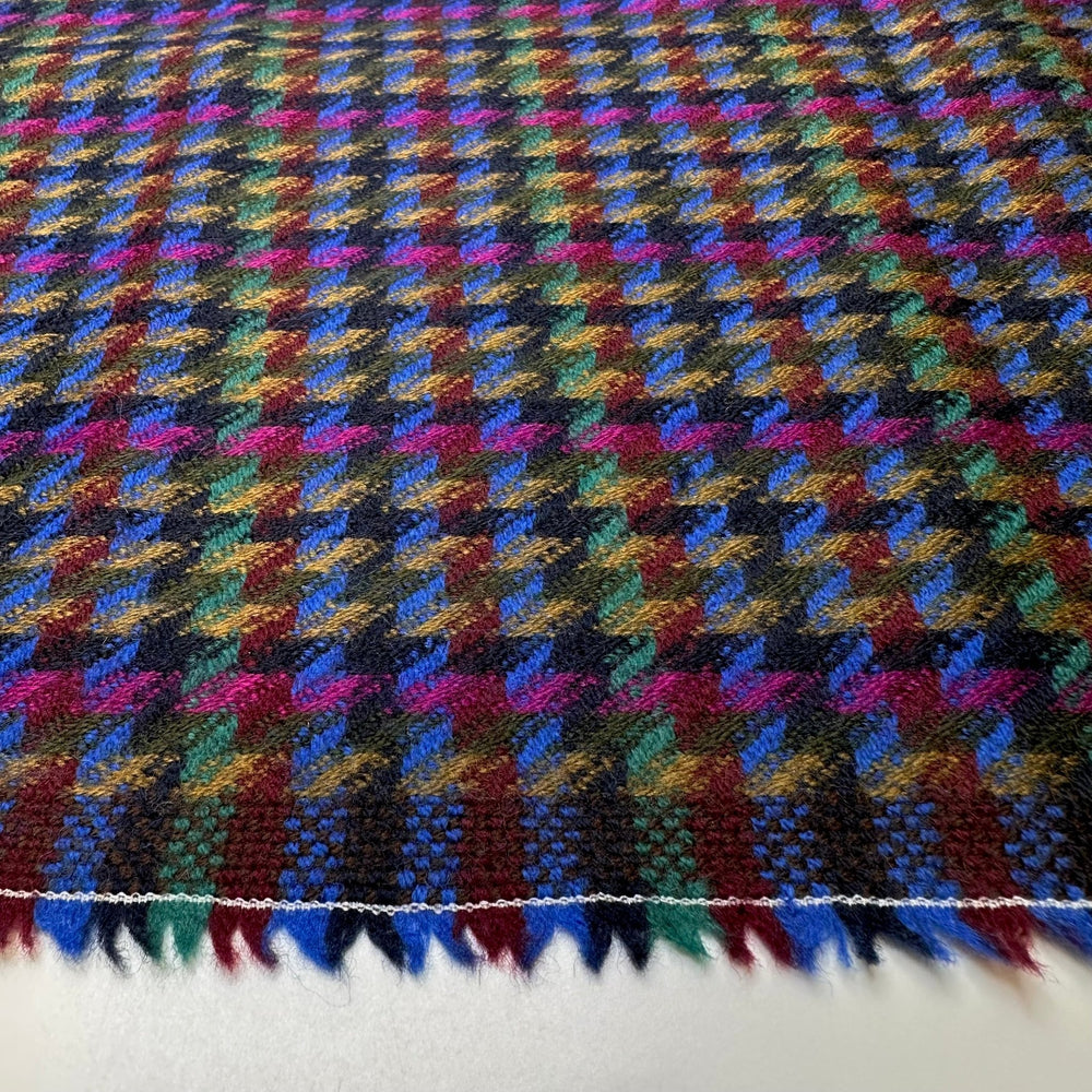 See And Be Seen - Houndstooth Wool Woven - Multi Houndstooth - 1M Bundle - True Deadstock fabric Fabric by private - Sustainable Textile | FABCYCLE