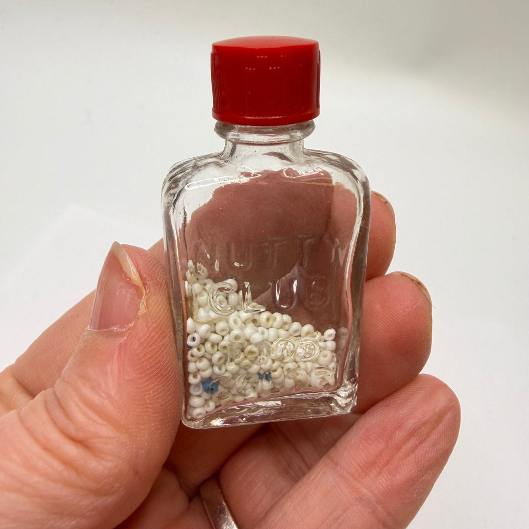 Seed Beads In A Bottle Beads - Cream Multi - 50 Pack - True Deadstock supplies Fabric by private - Sustainable Textile | FABCYCLE